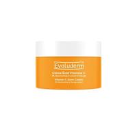 EVOLUDERM - Crème Visage Éclat Vitamine C - 50ml - 96% d'Ingrédients d'Origine Naturelle - 2% Niacinamide & Extrait d'Orange