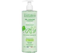 EVOLUDERM - Gel Douche Aloe Vera Hydratant - 500 ml - 96% d'Origine Naturelle - Végan - Fabrication Française