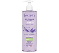 EVOLUDERM - Gel Douche Lavande Relaxant - 500 ml - 96% d’Origine Naturelle - Végan - Fabrication Française