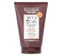 EVOLUDERM - Gel Nettoyant Tonifiant Homme - 100 ml - 97% d’Origine Naturelle - Végan - Fabrication Française