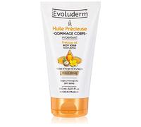 EVOLUDERM - Gommage Corps Hydratant Huile Précieuse - 150 ml - 93% d’Origine Naturelle - Végan - Fabrication Française