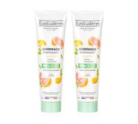 EVOLUDERM - Gommage Énergisant Agrumes - 150 ml - 98% d’Origine Naturelle - Végan - Fabrication Française - Lot de 2 x 150 ml