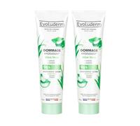 EVOLUDERM - Gommage Hydratant Aloe Vera - 150 ml - 96% d’Origine Naturelle - Végan - Fabrication Française - Lot de 2 x 150 ml