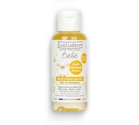 EVOLUDERM - Huile d’Amande Douce Bébé - Nourrit - Adoucit - Protège - 100 ml - 99,6% d'Origine Naturelle - Végan - Fabrication Française