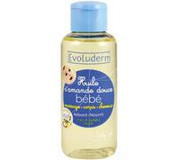 Evoluderm - Huile D'amande Douce Bébé Massage Corps & Cheveux - 100ml