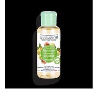 EVOLUDERM - Huile de Beauté à l'Huile de Jojoba - Huile Végétale - Visage, Corps, Cheveux - 100 ml - 99,8% d’Origine Naturelle - Végan - Fabrication Française