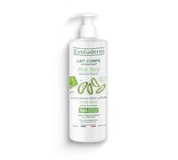 EVOLUDERM - Lait Corps Hydratant Aloe Vera - 500 ml - 96% d’Origine Naturelle - Végan - Fabrication Française