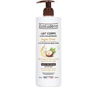 EVOLUDERM - Lait Corps Ultra-Nourrissant Argan Divin - 500 ml - Ingrédients d'Origine Naturelle - Végan - Fabrication Française