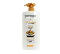 EVOLUDERM - Lait Corps Ultra-Nourrissant Huile Précieuse - 1000 ml - Ingrédients d'Origine Naturelle - Végan - Fabrication Française