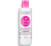 EVOLUDERM - Lait Démaq' Doux Hydratant - 250 ml - Ingrédients d'Origine Naturelle - Végan - Fabrication Française