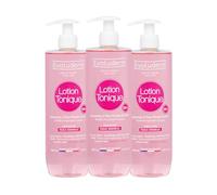 EVOLUDERM - Lotion Tonique Apaisante Peaux Sensibles - 500 ml - 96% d'Origine Naturelle - Végan - Fabrication Française - Lot de 3 x 500 ml