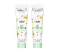 EVOLUDERM - Masque Apaisant Camomille - 150 ml - 98% d’Origine Naturelle - Végan - Fabrication Française - Lot de 2 x 150 ml