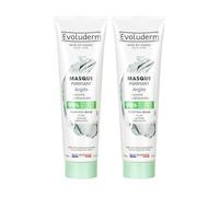 EVOLUDERM - Masque Purifiant Argile - 150 ml - 98% d’Origine Naturelle - Végan - Fabrication Française - Lot de 2 x 150 ml