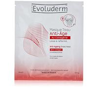 EVOLUDERM - Masque Tissu Anti-Âge au Collagène - 19 ml - 93% d'Origine Naturelle - Fabrication Française