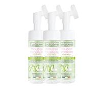 EVOLUDERM - Mousse Micellaire Aloe Vera - 150ml - 93% d'Ingrédients d'Origine Naturelle - Végan - Lot de 3 x 150ml