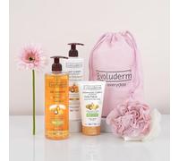EVOLUDERM - Pochon Corps Huile Précieuse - Fête des Mères - 3 produits - Idée Cadeau - Fête des Mères - Anniversaire