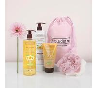 EVOLUDERM - Pochon Corps Monoi à la Folie - Fête des Mères - 3 produits - Idée Cadeau - Fête des Mères- Anniversaire