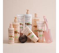 EVOLUDERM - Routine Corps et Cheveux Délice de Karité + Brosse Cheveux Offerte - 7 produits - Ingrédients d'Origine Naturelle - Végan - Fabrication Française