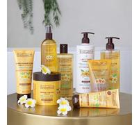 EVOLUDERM - Routine Hydratante 8 produits Corps & Cheveux + Brosse à Cheveux Offerte - Monoï à la Folie - Ingrédients d'Origine Naturelle - Végan - Fabrication Française - Idée Cadeau