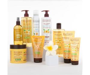 EVOLUDERM - Routine Hydratante 9 produits Corps & Cheveux + Gant Exfoliant Offert - Monoï à la Folie - Ingrédients d'Origine Naturelle - Végan - Fabrication Française