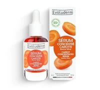 EVOLUDERM - Sérum Concentré Bonne Mine Carotte - 99% d'Ingrédients d'Origine Naturelle - Végan - Fabrication Française