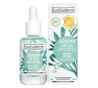EVOLUDERM - Sérum Détox aux Algues Marines et Acide Hyaluronique - 30 ml - 98% d’Origine Naturelle - Végan - Fabrication Française