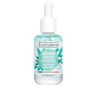 EVOLUDERM - Sérum Détox aux Algues Marines et Acide Hyaluronique - 30 ml - 98% d’Origine Naturelle - Végan - Fabrication Française