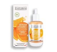 EVOLUDERM - Sérum Eclat à la Vitamine C - 30ml - 98% d’Origine Naturelle - Végan - Fabrication Française