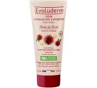 EVOLUDERM - Soin Longueurs & Pointes Fortifiant Huile de Ricin - 100ml - 98% d'Ingrédient d'Origine Naturelle