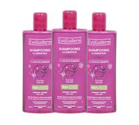 EVOLUDERM - Shampoing Illuminateur Brillance - 400 ml - 96% d’Origine Naturelle - Végan - Fabrication Française - Lot de 3 x 400 ml