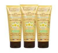 EVOLUDERM - Soin Longueurs & Pointes Hydratant Monoï à la Folie - 100 ml - 97% d'Origine Naturelle - Végan - Fabrication Française - Lot de 3 x 100 ml
