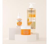 EVOLUDERM- Trousse Visage Trio Vitamine C - Crème Eclat Vitamine C - Sérum Viatamine C - Gel Nettoyant Vitamine C - Idées Cadeaux - Fabrication Française - Végan - Ingrédients d'Origine Naturelle