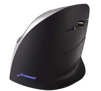 Evoluent Vertical Mouse C. Right handed USB Black/Chrome. Supports relaxed mouse