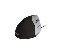 Evoluent VerticalMouse 3 - Souris verticale - pour droitiers - optique - 5 boutons - filaire - USB - noir, argent