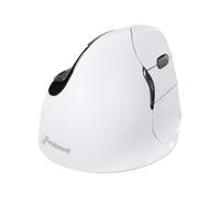 Evoluent VerticalMouse 4 Right Mac - Souris verticale - pour droitiers - optique - 6 boutons - sans fil - Bluetooth - blanc