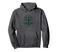 Évoluez grâce à ce Que Vous passez grâce à Un Arbre inspirant Sweat à Capuche, Unisexe pour Adultes, Chiné Foncé, S