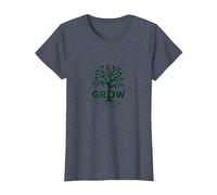 Évoluez grâce à ce Que Vous passez grâce à Un Arbre inspirant T-Shirt, Femme, Bleu Chiné, M