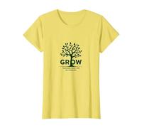 Évoluez grâce à ce Que Vous passez grâce à Un Arbre inspirant T-Shirt, Femme, Citron, XS