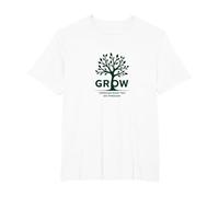 Évoluez grâce à ce Que Vous passez grâce à Un Arbre inspirant T-Shirt, Homme Grandes Tailles, Blanc, 6X Tall