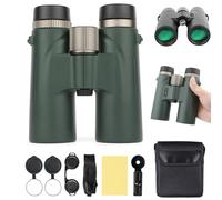 Evoluir Binoculars, Evoluir 12x Adults High Magnification Talon HD Binoculars, 2026 Night Vision Binocular, Waterproof & Portable for Birdwatching,Traveling,Stargazing,Hunting,Wider View (Green)