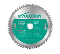 Evolution A210TCT-60MS - Lame de scie de 210 mm pour la coupe d’aluminium - Cette lame de scie à métaux à dents à pointe en carbure ne produit quasiment pas de chaleur, d’ébarbures ni d’étincelles