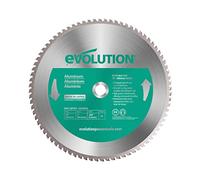 Evolution A355TCT-80CS Aluminium Blade TCT 355mm 80 Teeth Bore 25.4mm Evolution for Cutting Saw