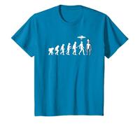 Évolution amusante des extraterrestres | Faisceau de lumière OVNI de l'homme à l'alien T-Shirt