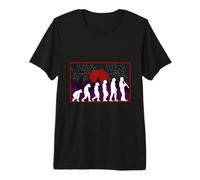 Évolution Cadeau pour Un Clarinettiste Musicien Clarinette T-Shirt Haut de Gamme