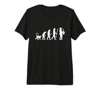 Évolution de la Musique de Jazz pour Un saxophoniste T-Shirt Haut de Gamme