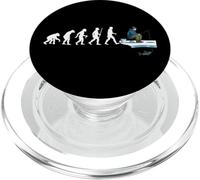 Évolution de la pêche sur Glace du pêcheur sur Glace attrapant des Poissons PopSockets PopGrip pour MagSafe