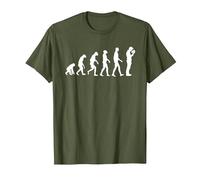 Évolution de l'acteur drôle théâtre Drame comédie scène Acteur T-Shirt, Homme, Olive, M