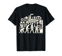 Évolution de l'ouvrier d'usine, Fabrication Industrielle, Humour Travail T-Shirt
