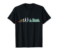 Evolution de Trainspotter Train Lover Retro T-Shirt Graphique avec Valeur