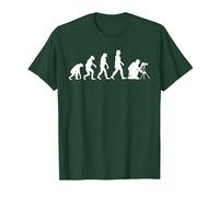 Évolution des photographes Drôle de Photographie Photo T-Shirt, Homme, Vert Forêt, 3XL